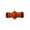 Conector de mamilo de passagem dupla de plástico Conector de reparo bidirecional de mamilo duplo Conector de extensão conector de tubo de conexão rápida