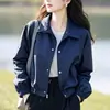 Chaqueta Corta para Mujer 2025 Primavera/Otoño Nueva Chaqueta Corta Estilo Coreano para Mujeres Pequeñas, Realza el Temperamento, Top Versátil