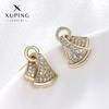 Pendientes Xuping Jewelry Micro-Incrustados con Circonita Completa Color Oro de 14K Nicho de Alta Gama Lujo Ligero Moda Europea y Americana para Mujeres