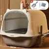 Bandeja para gatos extra grande completamente cerrada, artículos para mascotas, dropshipping y venta al por mayor, bandeja para gatos grande, inodoro para gatos