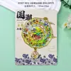Imán de Nevera Metálico Xinzhou Atracciones Turísticas de Shanxi Cultural y Creativo Marea Nacional Souvenirs Turísticos Imanes de Nevera de Aleación Venta al por Mayor
