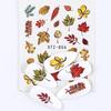 Cross-border Hot nail Art Marca d'água Adesivos ins Halloween Crânio Maple Leaf Russo unha Adesivos Atacado