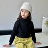 [en stock suéter para niños primavera, otoño e invierno versión coreana para bebés niños y niñas suéter personalizado con rizos cuello semi-alto estilo extranjero combinable