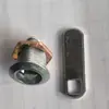Cerradura Triangular de 18 mm, Cerradura para Puerta de Cubo de Basura, Cerradura de Leva Triangular Especificación 18, Llave Triangular de Hierro, Manija Estilo Antiguo
