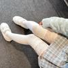 Calcetines Largos hasta la Rodilla con Adorno de Encaje para Niñas, Calcetines de Tubo Largos, Versátiles Calcetines para Botas de Otoño e Invierno para Mujer con Diseño de Encaje