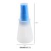 Silicona de Grado Alimenticio Botella de Aceite Portátil Cepillo para Exteriores Conveniente Olla de Aceite para Barbacoa con Escala y Tapa Cepillo para Botella de Aceite Cepillo para Aceite