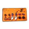 Venta Caliente Transfronteriza Pendientes de Halloween Pendientes Festivos Pendientes de Cabeza de Calabaza Pendientes de Bruja Combinación de 6 Pares Traje de Todos los Santos