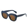 2022 nuevas gafas de sol retro de ojo de gato de montura grande transfronterizas de Europa y Estados Unidos lado 3 red tendencia popular gafas de sol para fotos callejeras 3994
