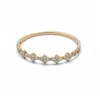 Pulseira Redonda com Fivela Banhada a Ouro Real 18k Luxo Leve Moda de Alta Qualidade Exquisite Corrente de Mão Simples Versátil Joia de Mão para Mulheres
