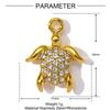 Pingente DIY Libélula Concha Tartaruga Gotejamento de Óleo de Pérola Transfronteiriço Aço Titânio Feminino Concha Caracol Caranguejo Acessórios de Joalheria Aço Inoxidável