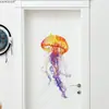 Múltiples Pegatinas de Pared Creativas de Criaturas Marinas y Peces de Colores para Decoración de Fondo de Dormitorio y Sala de Estar Pegatinas de Pared Autoadhesivas