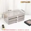Caixa de Joias de Três Camadas, Tecido de Veludo Multicamadas Antioxidação, Exquisita Caixa de Armazenamento para Brincos, Colares, Pulseiras, Caixa de Joias para Acessórios, Camadas