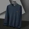 Sudadera Casual Redonda Popular para Hombre Otoño e Invierno 2025 Venta Directa de Fábrica Camiseta Térmica Redonda para Hombre Una Pieza Dropshipping