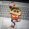 Anime Crayon Pequeño Nuevo Periférico Dibujo Animado Lindo Colgante Colgante de Fieltro No Tejido Llavero de Anime Colgante para Mochila Escolar