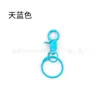 Accesorios de joyería diy hebilla de perro colorida hebilla de clip con anillo de tarjeta hebilla colgante metal pintura horneada llavero colgante de bolsa