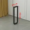 Patas de mesa de metal forjado, marco de soporte de escritorio plegable en forma de U, patas de mesa de bar, soporte de pata de mesa telescópica, cajón