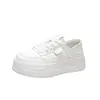 Tenis casuales de suela gruesa y transpirables para mujer, nuevo estilo de verano 2026, ligeros, versátiles, cómodos y fáciles de usar, tenis blancos, zapatillas deportivas