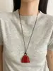 Collar colgante geométrico irregular de diseño único, cadena larga para la clavícula moderna y versátil, nuevo accesorio de collar en capas