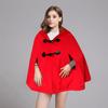 Leite de mamão Moda de inverno Novos produtos Casaco de lã com capuz Duffel Botão Solto Casaco de lã em forma de A