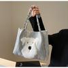 Mochila Feminina Casual de Grande Capacidade 2025 Nova Popular Mais Fácil de Combinar Bolsa de Ombro Texturizada para Deslocamento Bolsa Tote Feminina