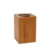 Baño de madera de bambú traje de baño para lavarse los dientes enjuague bucal Taza juego de cinco piezas para el hogar hotel artículos de tocador
