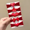 Cuerda para el pelo roja Ancora para niños Accesorios para el pelo de Año Nuevo Banda para el pelo Anillo para el pelo de alta elasticidad Cuerda para el pelo Tocado para niñas