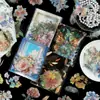 Compra Direta Transfronteiriça de 30 Adesivos de Folha de Ouro para Pet com Designs Florais e de Folhas Vintage para Diários Infantis e Materiais de Guka
