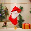 Qiaodin Nuevas Decoraciones Navideñas Sombrero de Lentejuelas Calcetines de Navidad Bolsa de Regalo Calcetines de Caramelo de Navidad Bolsa de Regalo para Niños