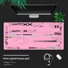 Mouse pad grande anime cyberpunk transfronteiriço, tapete de mesa para jogos inspirado em tecnologia, apoio para teclado de computador, borracha antiderrapante