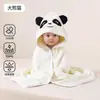 JQ Jingqi Toalha de Banho com Capuz de Coral Fleece Desenho Animado para Bebê Recém-Nascido Macia Absorvente Amiga da Pele Roupão de Banho Infantil