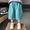 8259 Pantalones de Cinco Puntos para Niños Ropa de Verano para Niños Pantalones de Longitud Media 2024 Nuevo Verano Estilosos Ropa Infantil Partes Bajas para Bebé Fresco y Guapo
