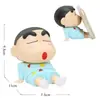 Figura de Escritorio de Crayon Shin-chan Más Vendida Adorno Soporte Perezoso para Teléfono Figura Linda Regalo Soporte de Dibujos Animados para Teléfono