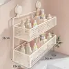 Estante de ventosa para baño, instalación sin taladro, para usar en baños y inodoros, una solución de almacenamiento versátil para varios artículos, estante de pared para encimeras de tocador