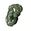 Colgante Pixiu Atrae Fortuna de Jade Hetian Zafiro Qingshui para Hombres y Mujeres, Collar con Colgante de Jade Pi Qiu Rey de Jade