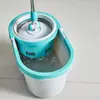 Set de Mopa Giratoria, Manos Libres, Hogar, Persona Perezosa, Cabezal de Mopa Giratorio para Escurrir, Cubo para Mopa, Set de Mopa Limpieza en un Paso