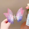 Presilha de Cabelo Borboleta Fantasia Meninas Asas de Resina Feitas à Mão Mola Inteligente Primavera e Verão Novos Acessórios de Cabelo para Crianças Venda por Atacado