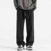 Calça Casual Masculina Qiqiu de Veludo Cotelê Chique Masculina Outono e Inverno Novo Solta Reta Retro Americano Perna Larga
