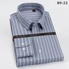 Camisa Social Masculina de Manga Longa 100% Algodão Dp Pronta para Usar Resistente a Amassados com Listras de Algodão