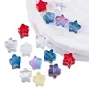 20 Cuentas de Vidrio Esmaltado de Estrella de Cinco Puntas, Cuentas Sueltas, Materiales para Pasador y Aretes Hechos a Mano Estilo Antiguo