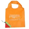 Bolsa de fresa publicitaria de regalo personalizada Supermercado Plegable Bolso de poliéster Ecológico Bolsa de compras de fresa con logotipo imprimible