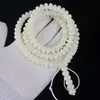 Pulsera para Mujer de Raíz de Bodhi Natural con Múltiples Círculos, Hoja de Jade Blanco, 108 Cuentas, Pulsera para Hombre, Cuentas, Amantes