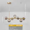 Luminária Pendente de Vidro para Restaurante de Luxo Leve Feijão Mágico, Design Criativo Minimalista Italiano, Luminária de Mesa para Sala de Jantar de Villa, Sem Alumínio