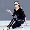 Traje deportivo de terciopelo dorado para mujer, otoño e invierno, transfronterizo, nuevo para mamá, con capucha, ropa de casa, pijama cómodo, traje de dos piezas