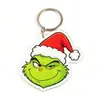 Nuevo Llavero Colgante de Acrílico Monstruo Verde de Navidad Grinch Decoraciones Grinch Navideñas