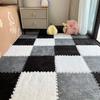Tapete de pelúcia de cabeceira, quarto, pavimentação completa, costura, espuma, tapete de chão, cortável, quarto de menina, tapete de tatame, casa