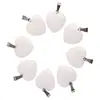 Fabricante Transfronteiriço Pedra Natural Pingente em Forma de Coração Quartzo Rosa Ágata Coração de Pêssego Colar Acessórios DIY Atacado Cristal Natural