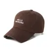 SOMBRERO HOLA FIN DE SEMANA Para Mujer Estilo Coreano Moda Primavera Verano Gorra de Béisbol Muestra la Cara Pequeña Estilo Japonés Gorra Suave para Hombre