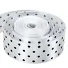 Rollo Pequeño de Cinta de Poliéster de Puntos de 2.5cm, Accesorios de Ropa Transfronterizos, Accesorio para el Cabello de un Solo Lado, Moño con Puntos, Caja de Regalo Hecha a Mano para Bricolaje