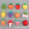 Acessórios de Cabelo de Abacaxi Morango Abacate Materiais Capa de Celular Presilha de Cabelo Elástico de Cabelo DIY Cola Cremosa Adesivos de Frutas DIY Atacado