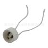 Casquillo de lámpara GU10, casquillo de lámpara de silicona, cable de lámpara LED, casquillo de lámpara de cerámica, cable de lámpara resistente a altas temperaturas, apto para lámpara halógena.